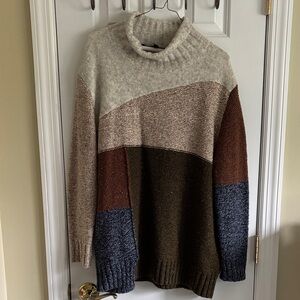 French Connection Ribbed Knit Sweater in Cream